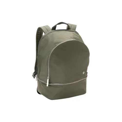 lululemon Полиэстер Рюкзак Стандартный Женский Зеленый Серый