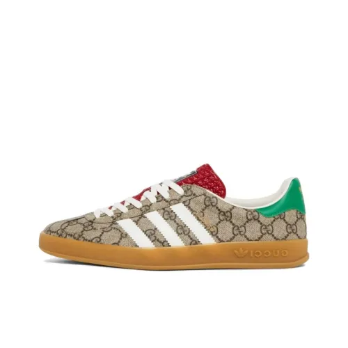 GUCCI x Adidas Originals Gazelle Low Скейтборд Кроссовки Унисекс Бежевые