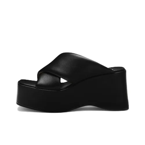 Paris Texas Fashion Slippers 8 см Женские Черные