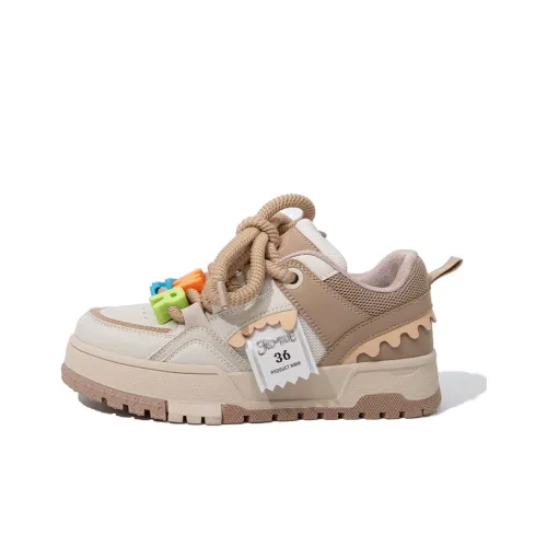 Feiyue Скейтборд Кроссовки Низкие Бежевый Хаки Женские