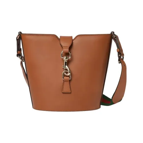 GUCCI Кожа Ведрообразная Сумка Сумка через плечо Мини Женская Коричневая