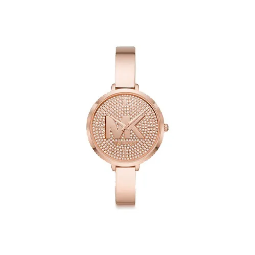 MICHAEL KORS Наручные часы Кварцевый механизм Ремешок из нержавеющей стали 38 мм Розовое золото Циферблат Женские часы