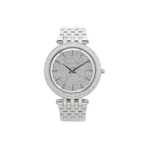 MICHAEL KORS Женские часы Кварцевый механизм Ремешок из нержавеющей стали 39 мм Серебристый циферблат