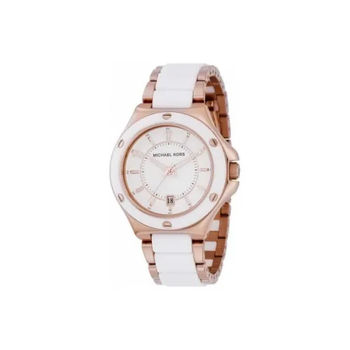 MICHAEL KORS Наручные часы Кварцевый механизм Акриловый ремешок 40 мм Белый циферблат Женские часы