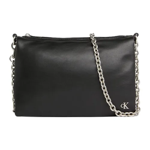CALVIN KLEIN Переработанный полиэстер с полиуретаном и искусственной кожей Сумка через плечо Женская Черная