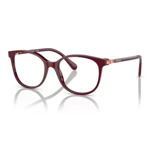 Swarovski Ацетил Нейлон Нерегулярная форма Оправы для очков Унисекс Красный