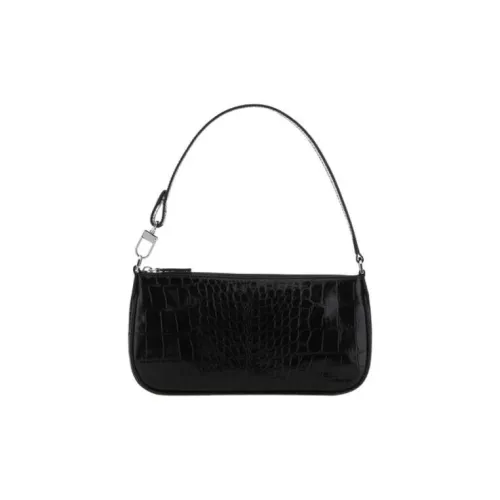 By Far Rachel Коровья кожа Сумка на плечо Женская Черная