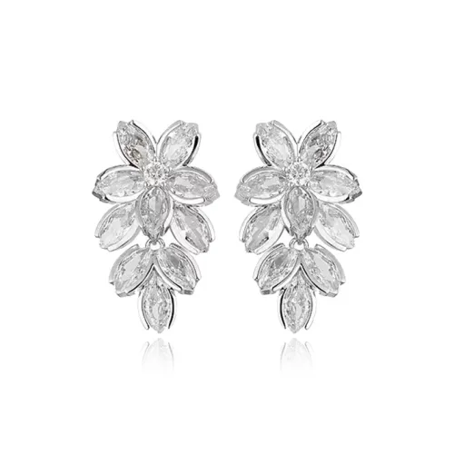 Rhymes Серьги-гвоздики из серебра 925 пробы Женские