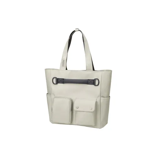 V.NINE Ткань Тоут Сумка Сумка для покупок Сумка на плечо Большая унисекс Киви-зеленый