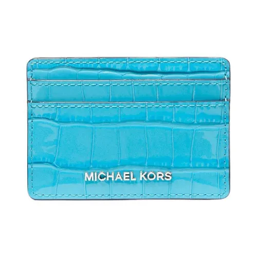 MICHAEL KORS Jet Set Крокодил Тисненая кожа Картхолдер Маленький Женские Santorini Синий