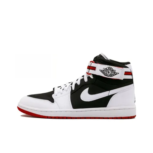 Jordan Air Jordan 1 High Ремень 'Имбирный' High Топ Винтажные баскетбольные кроссовки Мужской Белый черный красный