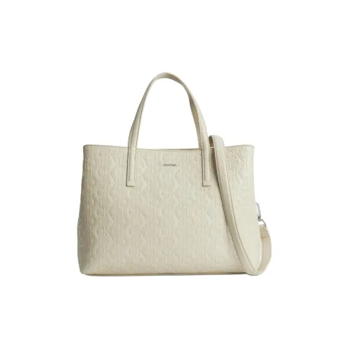 CK Calvin Klein Переработанный полиэстер Тоут Сумка Сумка для покупок Сумка через плечо Сумка Женская Камень Бежевый