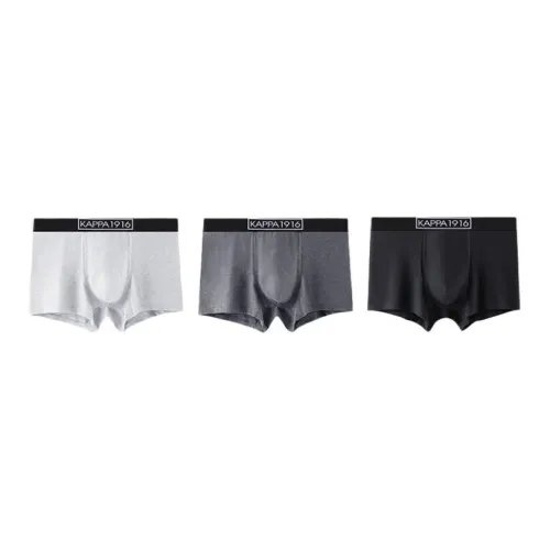 KAPPA Трусы Мужские 3 упаковки Светлый GREY Темный GREY Черный