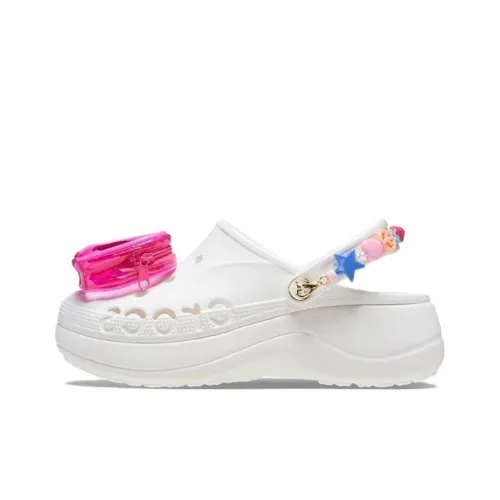 Crocs Сабо Бело-розовый Женские