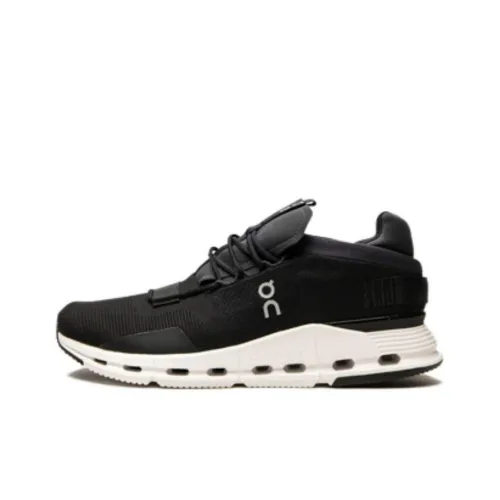 On CLOUDNOVA противоскользящие устойчивые к истиранию низкий топ беговые кроссовки мужские черные