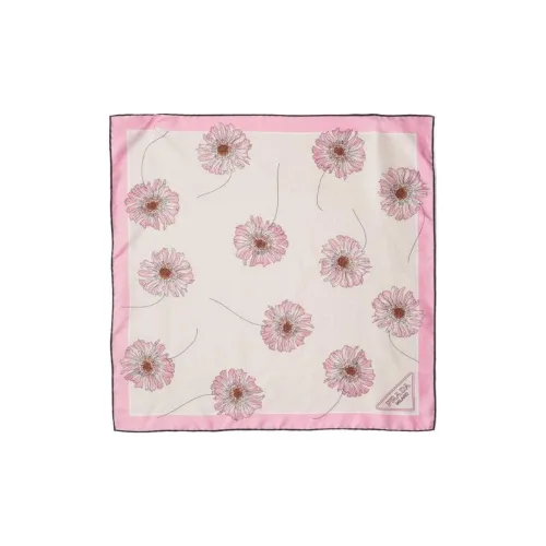 PRADA Вязаные шарфы Унисекс Многоцветный