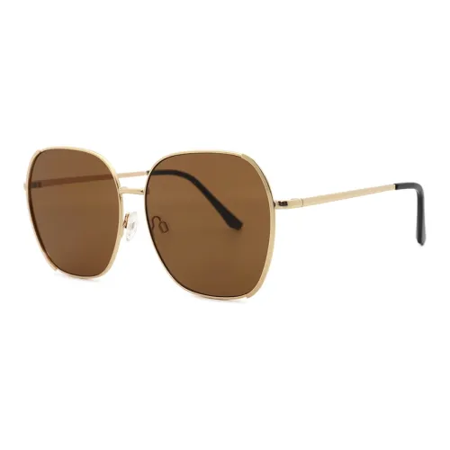 Пара Ponyo Металл Квадратные Солнцезащитные очки Унисекс