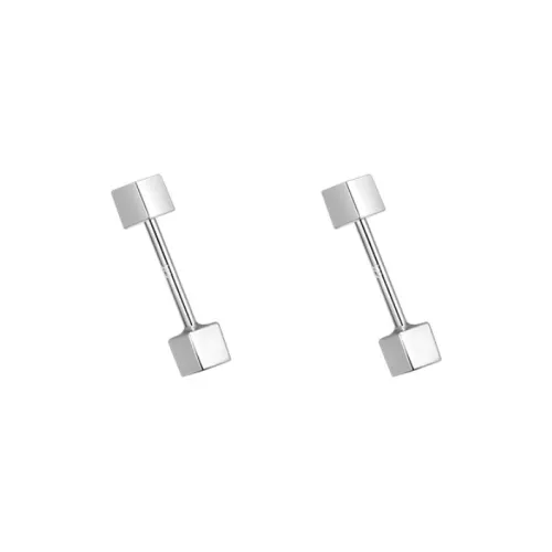 CUTE DAME Серьги-гвоздики из серебра 925 пробы унисекс