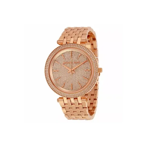 MICHAEL KORS Наручные часы Кварцевый механизм Ремешок из нержавеющей стали 39 мм Розовое золото Циферблат Женские часы
