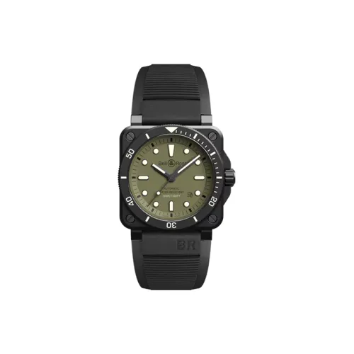 BELL & ROSS Автоматический Механический Movement Унисекс Часы 42 мм Зеленые
