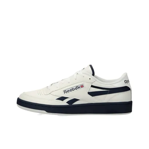 Reebok Club C Revenge Амортизация Износостойкие Низкие Кроссовки для скейтбординга Унисекс Белый Черный