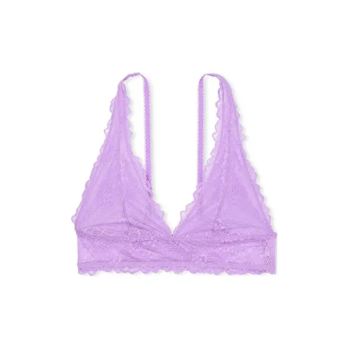 Victoria's Secret Розовый Victoria's Secret Сексуальный Tee Кружево Треугольник Bralette PP Бюстгальтер Женские Фиолетовый