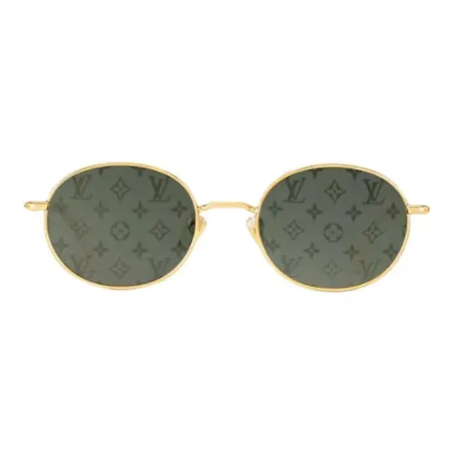 LOUIS VUITTON Металл OVAL SUNGLASSES Женские Золотой