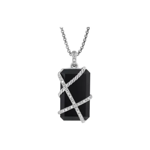 David Yurman Серебряный Onyx Шармы Подвески Женские Черный