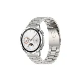 Твердый браслет из стали с зазубренными краями, три звена - серебряный