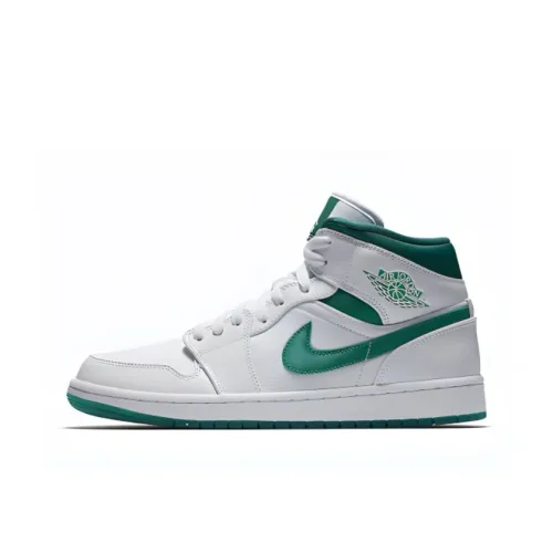 Jordan Air Jordan 1 Ретро DO Правая сторона Thing Non Slip Lightweight High Top Винтажные баскетбольные кроссовки Мужской Зеленый