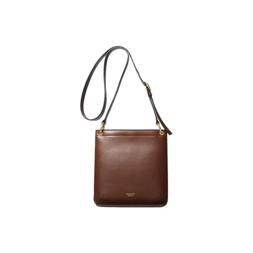 MICHAEL KORS Кожа Курьерская Сумка Сумка на Одно Плечо Маленькая Женская Коричневая