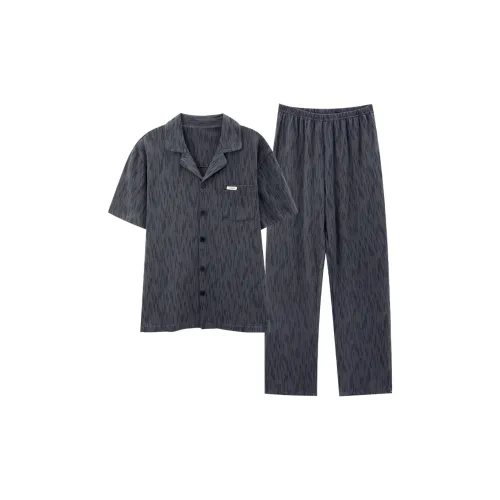 Follow The United States Пижамный комплект Мужской Темно-серый