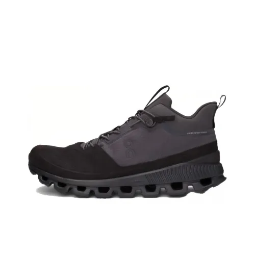 On Cloud Hi с амортизаторами устойчивый к истиранию низкий топ беговые кроссовки мужской черный