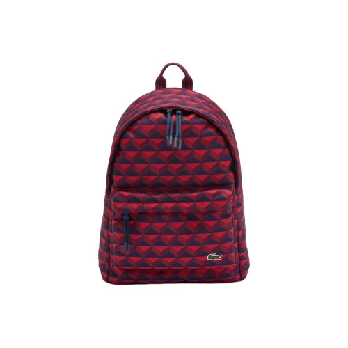 Рюкзак LACOSTE из переработанного полиэстера унисекс красный