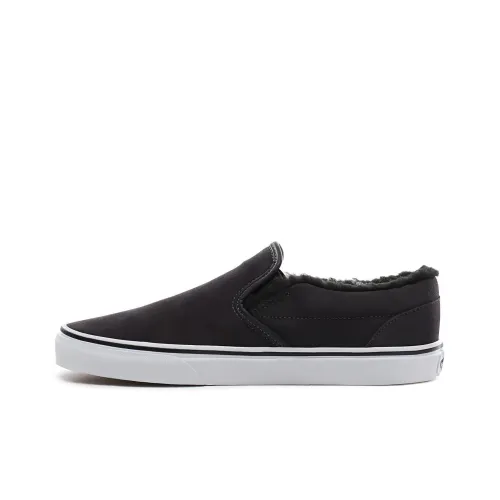 Vans Slip On Series Low Топ Скейтборд Кроссовки Унисекс Черный Белый