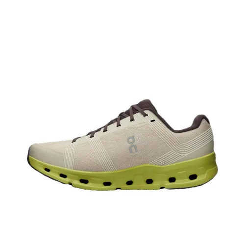 On Cloudgo Slip-Resistant и Breathable Low-Top Повседневные Беговые Кроссовки Мужские Коричнево-Зеленые