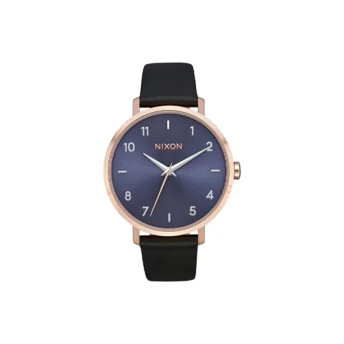NIXON Наручные часы Кварцевый механизм Кожаный ремешок 38 мм Фиолетовый циферблат Женские часы