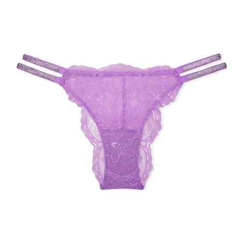 Victoria's Secret Розовый VERYSEXY Двойной SHINE Ремень Кружево Brazilian Panty P Нижнее белье Женские 1 шт Фиолетовый