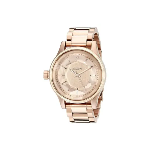 NIXON Кварцевые часы механизм ремешок из нержавеющей стали розовое золото циферблат унисекс