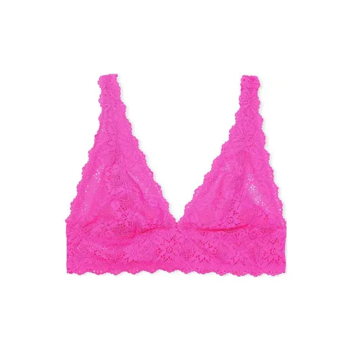 Victoria's Secret Розовый Victoria's Secret Кружево Треугольник Брейтлет NP Бюстгальтер Женский Неоново-розовый