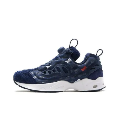 Hall of Fame x REEBOK Instapump Fury Амортизация Износостойкий Низкий Топ Беговые кроссовки Унисекс Синий