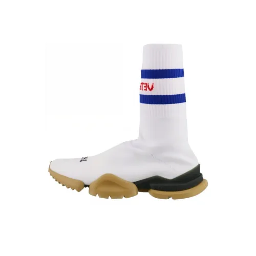 Vetements x Reebok Устойчивость к истиранию Покрытие Высокие повседневные кроссовки Женские Белые