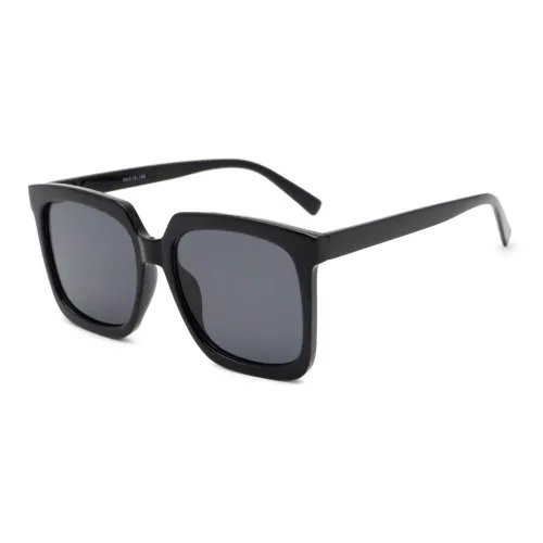 Пара Ponyo PC Квадратные Солнцезащитные Очки Унисекс Черные