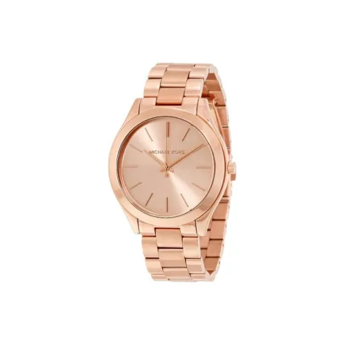 MICHAEL KORS Наручные часы Кварцевый механизм Ремешок из нержавеющей стали 42 мм Розовое золото Циферблат Унисекс