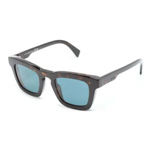 TOD'S Квадратные солнцезащитные очки Мужские Черепаховый цвет