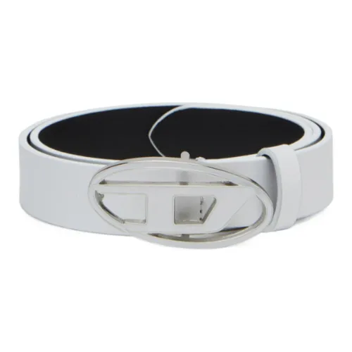 DIESEL Ремни из коровьей кожи белые женские