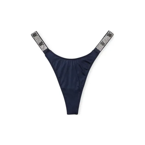 Victoria'S Secret VICTORIA'S Secret Розовый VERY Сексуальный SHINE Ремень Стринг Panty Noir Темно-синий Стринг Женские 1 шт Темно-синий