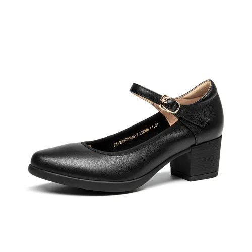 DG Грубый каблук Мэри Джейн туфли 5 см женские