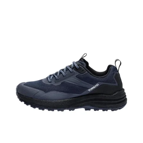 TOREAD Slip-resistant Abrasion-resistant Breathable Low-Top Hiking Shoes Men's Blue Black TOREAD Противоскользящий Устойчивый к истиранию Дышащий Низкий Топ Походная Обувь Мужская Синий Черный