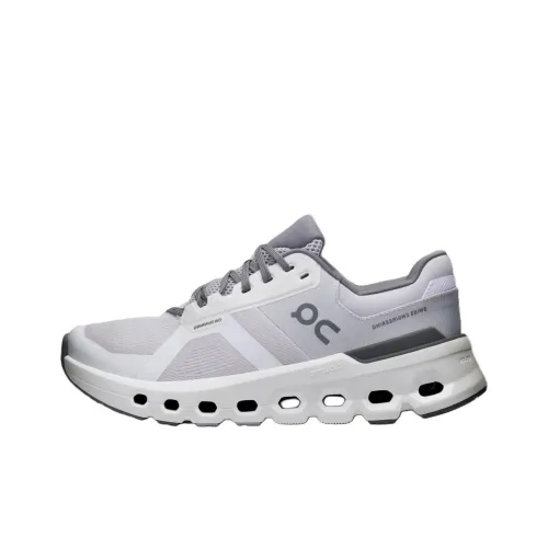 On Cloudrunner 2 Амортизация Износостойкий Низкий Топ Повседневные Беговые кроссовки Мужские Серый Белый